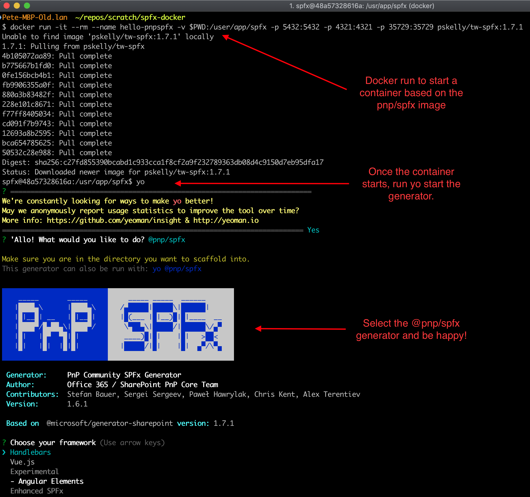 A Docker Image for PnP SPFx Projects